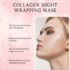 Collagen night wrapping mask with brush