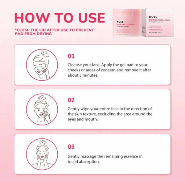 Pdrn & collagen gel toning pad 70pcs