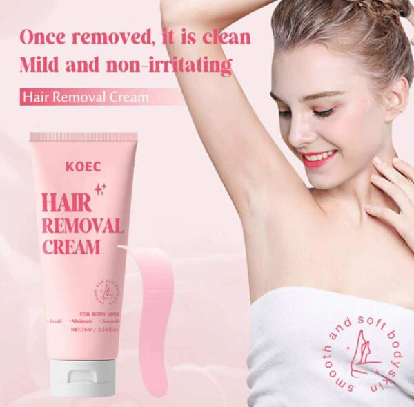 Body hair remover cream with scraper