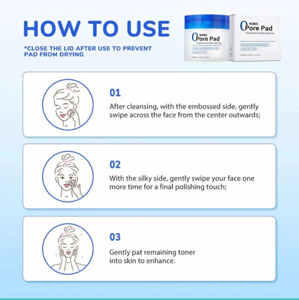 KOEC Zero Pore Cleansing Pad (70 Pads)