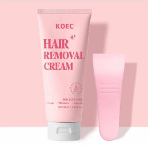 Body hair remover cream with scraper