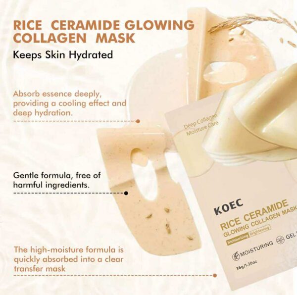 Rice collagen mask 4 sheets