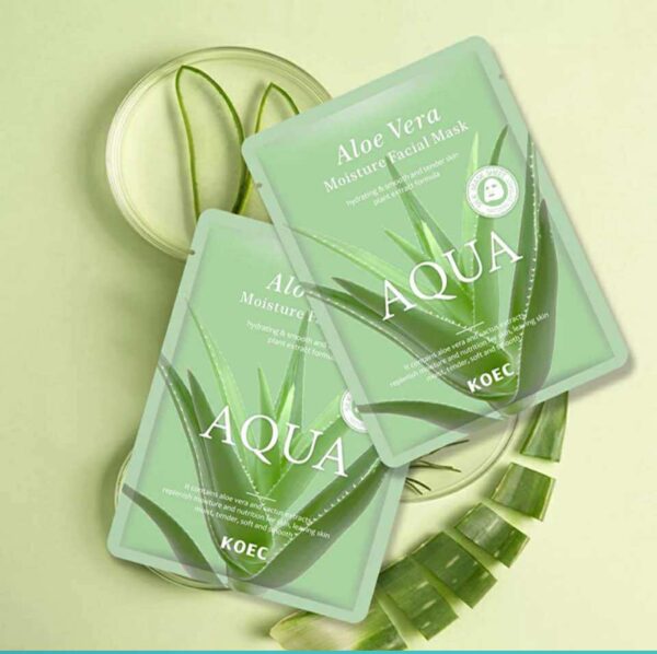 Aloe Vera Moisture Facial Sheet Mask (10pcs)