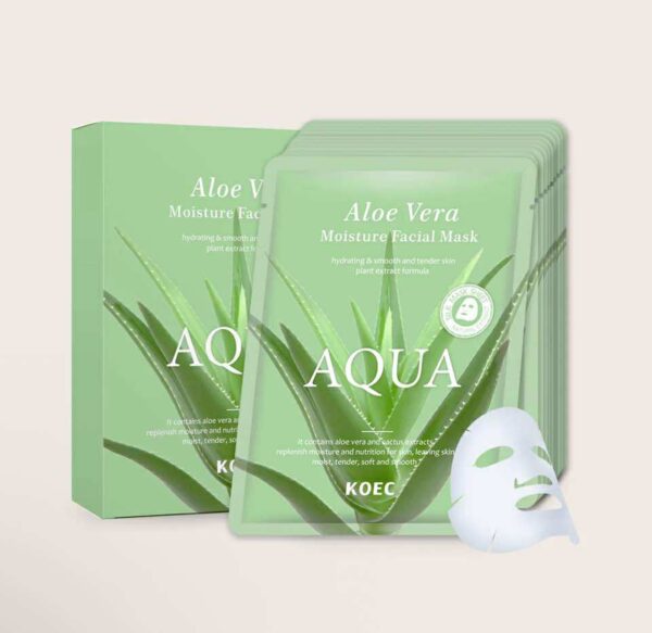 Aloe Vera Moisture Facial Sheet Mask (10pcs)