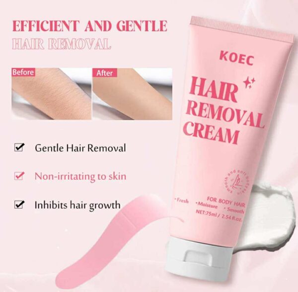Body hair remover cream with scraper