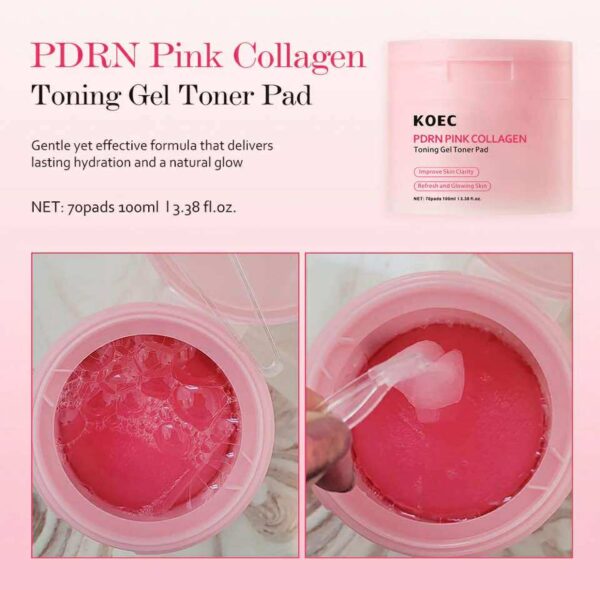 Pdrn & collagen gel toning pad 70pcs