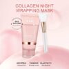 Collagen night wrapping mask with brush