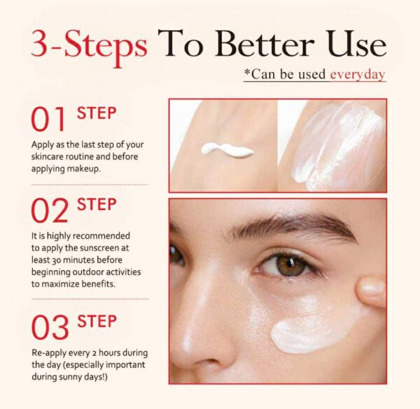 Rice daily relief face sunscreen SPF50+