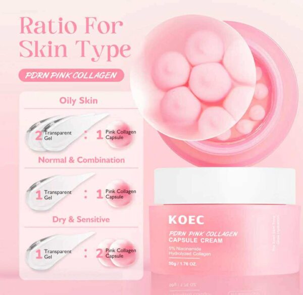 Pdrn pink collagen capsule cream