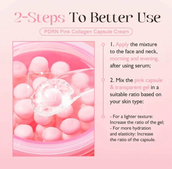 Pdrn pink collagen capsule cream