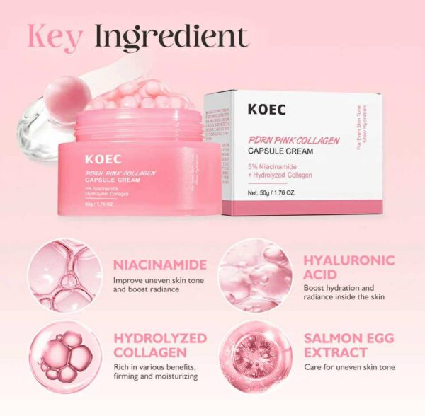 Pdrn pink collagen capsule cream