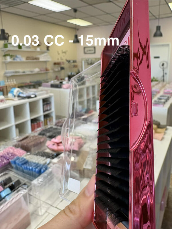 18 Rows Cashmere Lash Tray – Curl 0.03