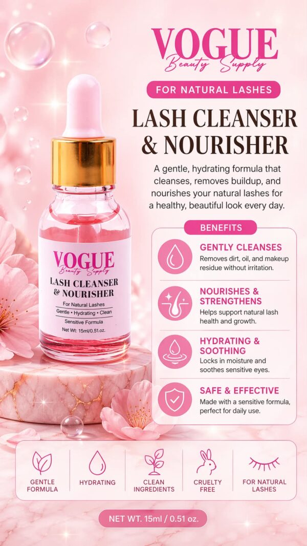 Vogue Lash Cleanser & Nourisher - 15ml